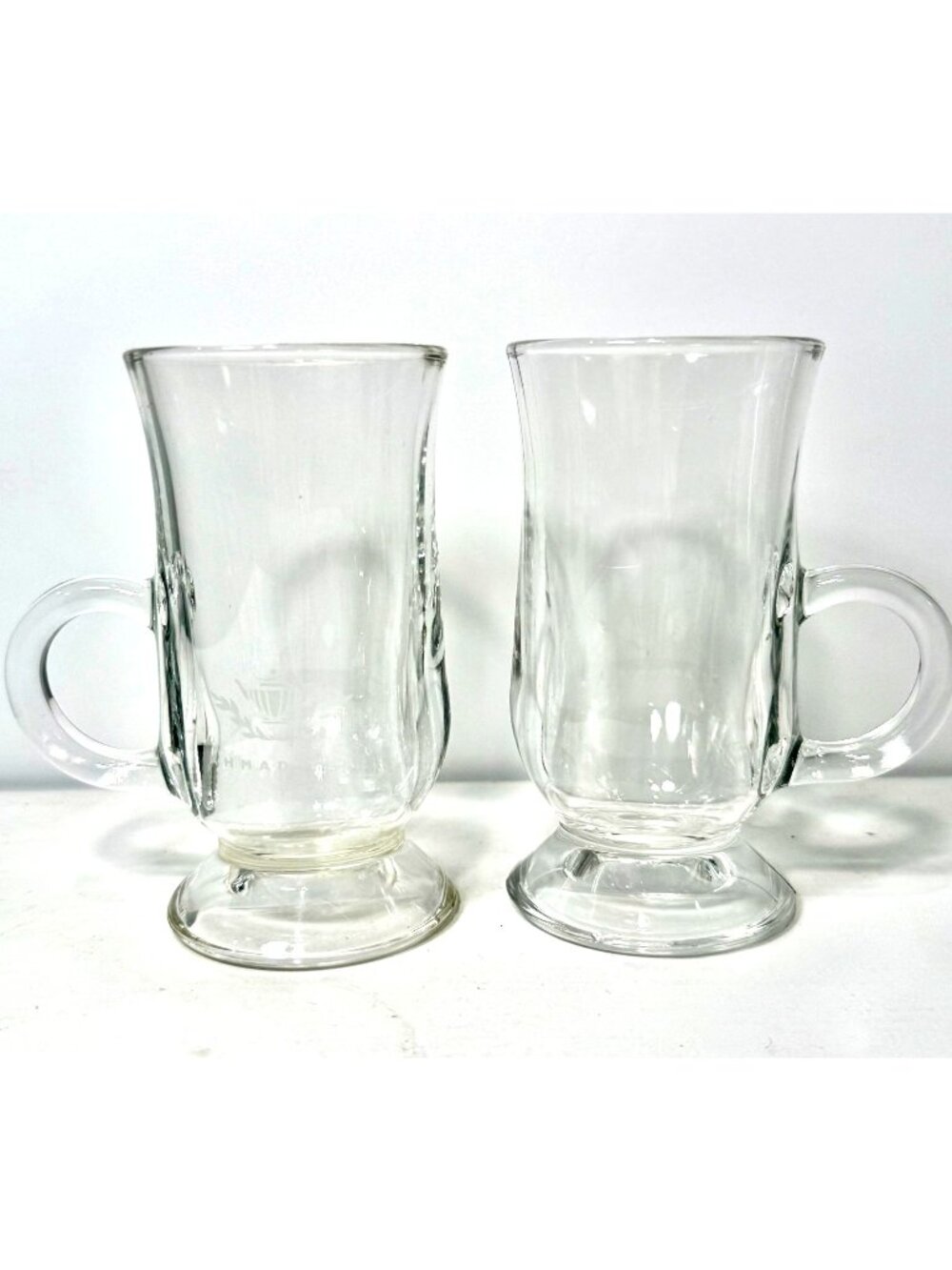 Ahmad Tea Glasses Set of 2 Stand 4.5 Inches Vintage